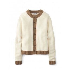 Ines de la Fressange | White Colorblock Cardigan